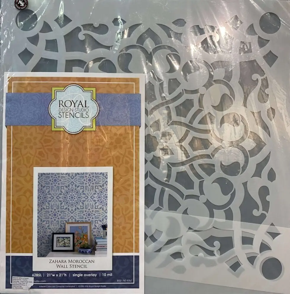 Moroccan Stencil Template Fashionable New Moroccan Wall Design, MS 12